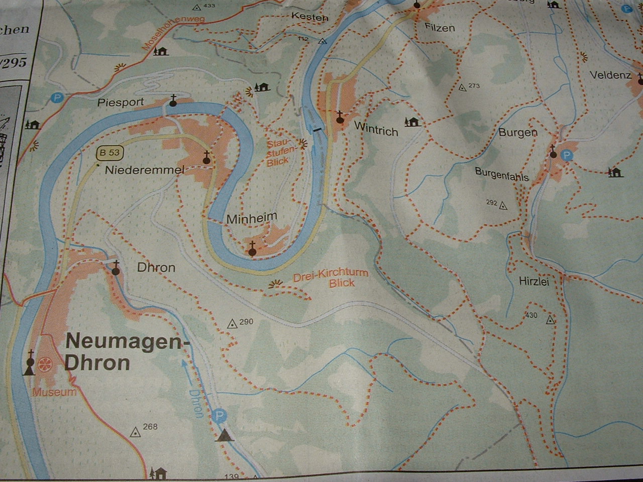 Lageplan von Neumagen-Dhron